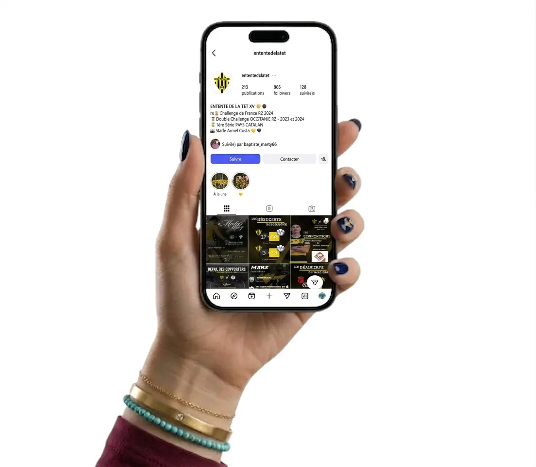 Gestion du compte Instagram de l'Entente de la Têt par Com Roussillon